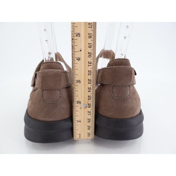 Mephisto Marsia Mary Jane Wedge Size 7.5 Brown Nubuck Pump Platform Slip On - Picture 6 of 13